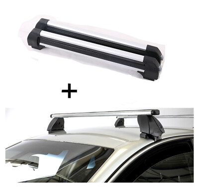 Skiträger VDP-S4 4Ski+Dachträger K1 PRO Alu für Audi A3 8PA Sportback 5Tür 04-12