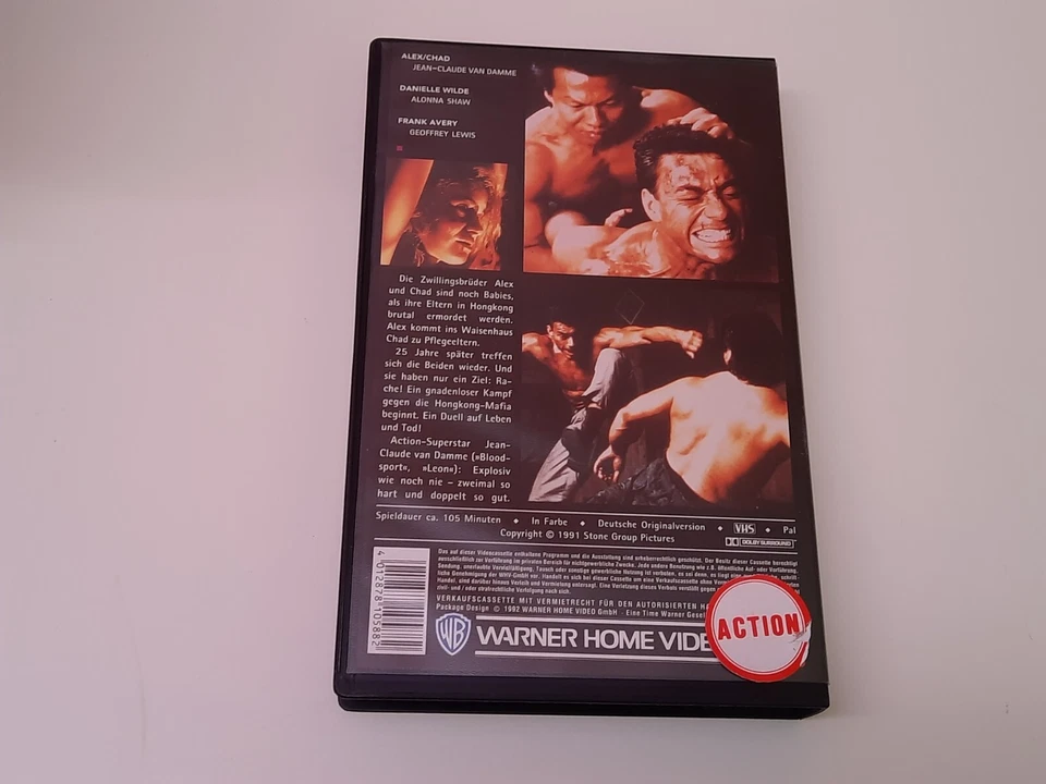 G3ballte Ladung 1991 VHS German PAL Video Großbox J.C. Van Damme Double Impact - Bild 2 von 4