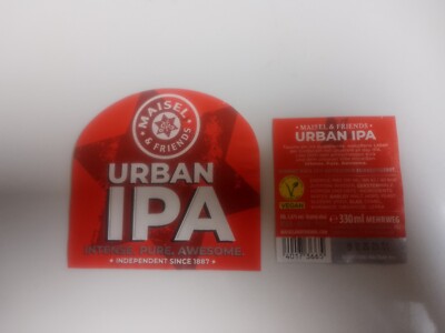Bieretiketten Maisel & Friends Urban IPA Bayreuth | Bayern 2025 Beer Label