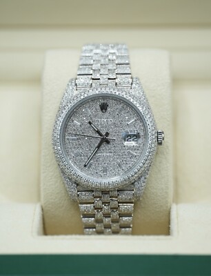 Rolex Datejust 41 126300 2022 Bussdown Diamond Set Pave Baguette Diamond Dial
