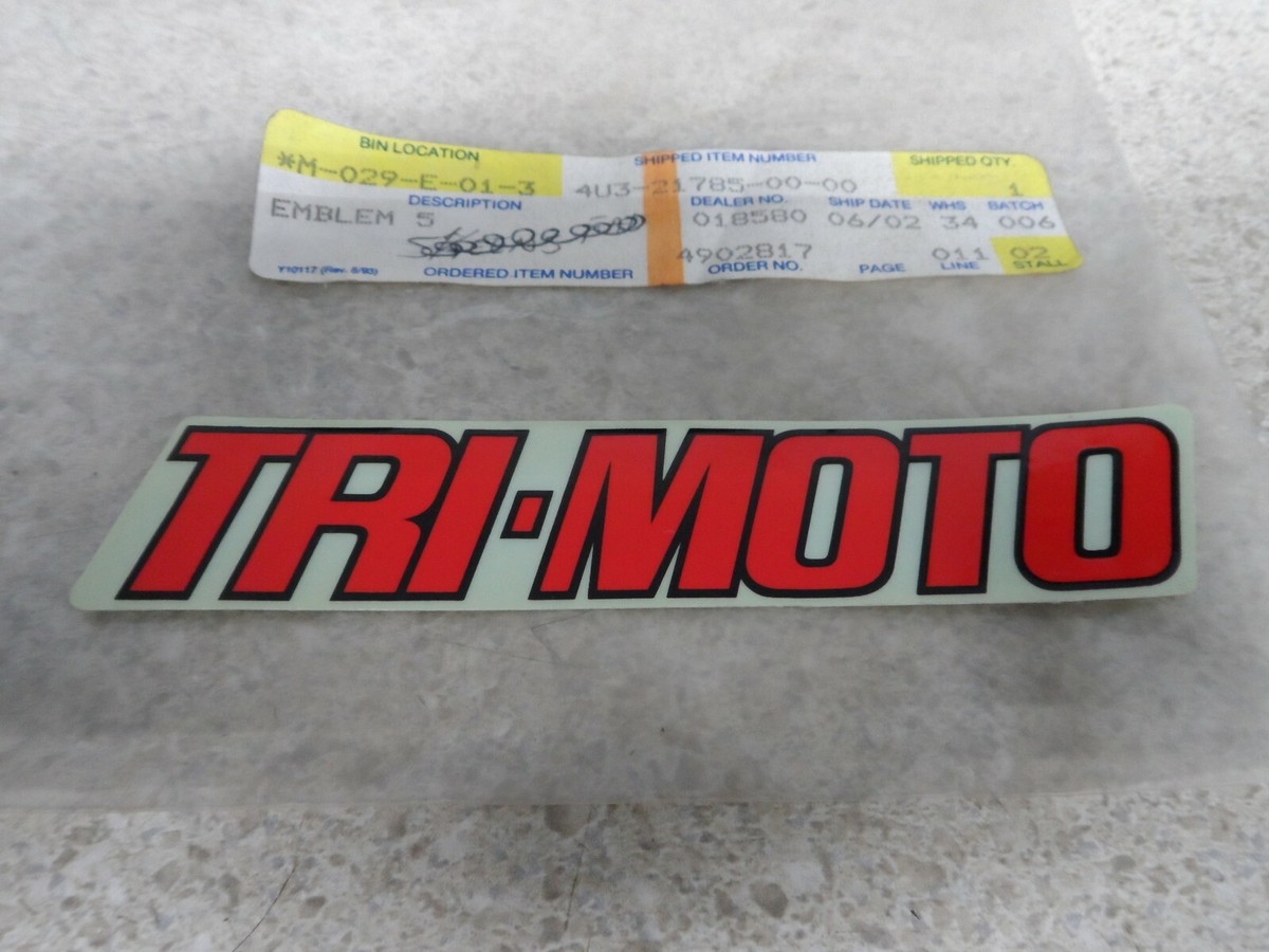 NOS OEM Yamaha Front Fork Emblem 81-84 YT125 84-85 YT60 Tri