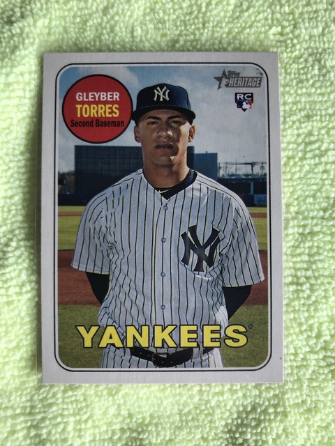 Gleyber Torres Rookie Card 2018 Topps Heritage High Number 603 EBay