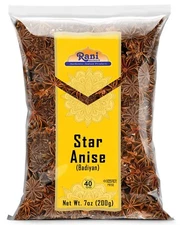 Rani Star Anise Seeds, Whole Pods (Badian Khatai) Spice 7oz (200g)