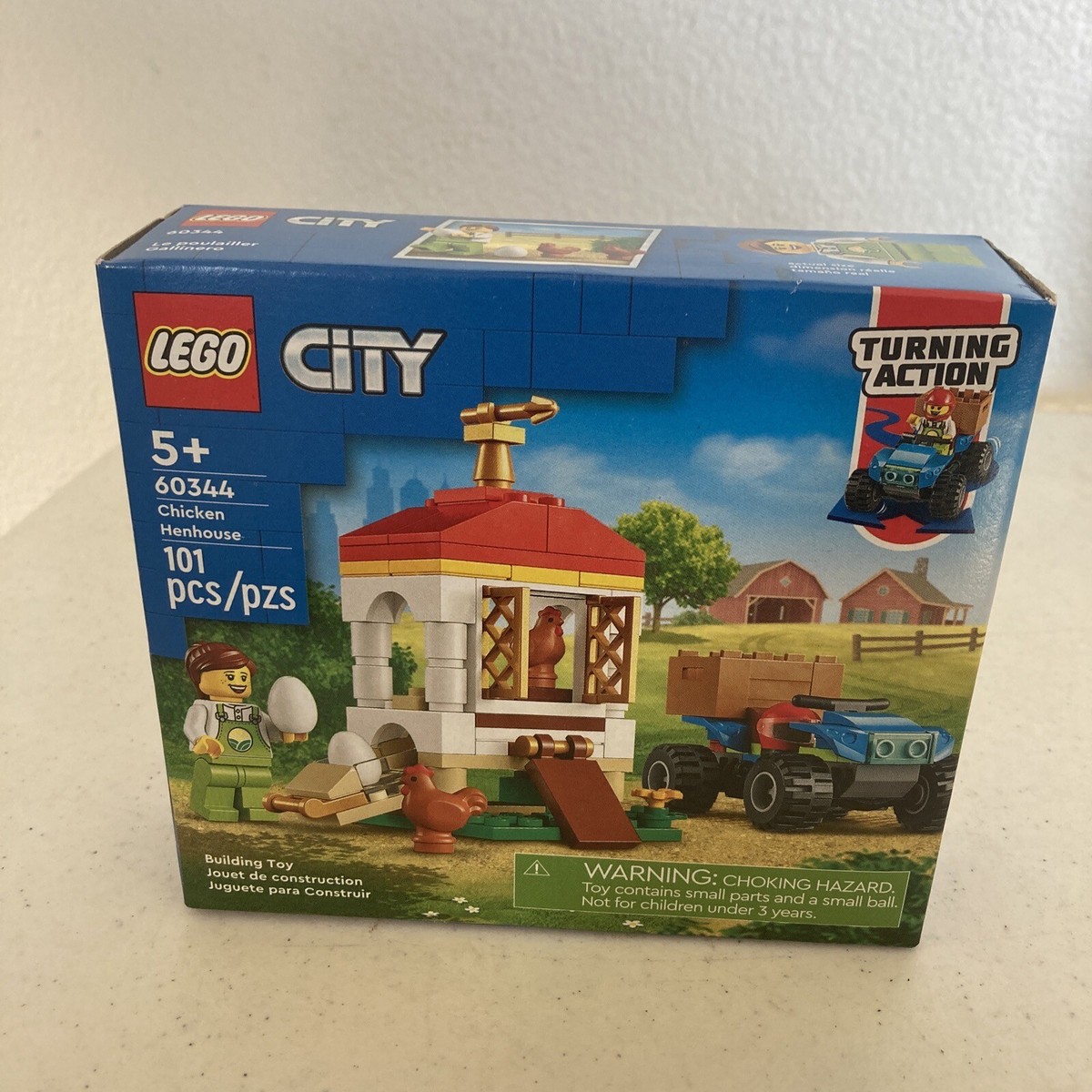 LEGO City Chicken Henhouse 60344 Building Kit 101 Piece Set Sealed - Main Image