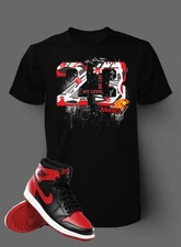 Mens 23 Bred Get on My Level Tee Shirt Complements Air Jordan 11 Bred Velvet 
