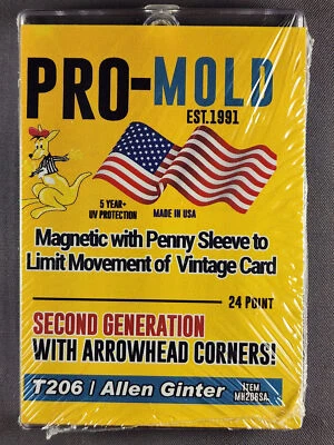 1x Pro Mold MH206SA Tobacco Card T206 w/ Sleeve 24pt Magnetic Holder One Touch
