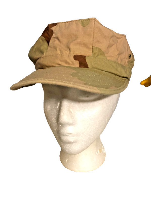 Military Cap Size Large USMC Desert DCU 8 Point Work Utility Hat #51