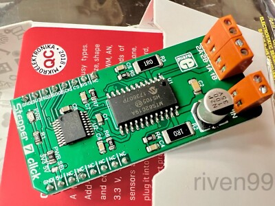 MikroE Stepper 7 click, 10-30V Bipolar Stepper Motor Dev Board, GPIO/SPI 3.3V/5V