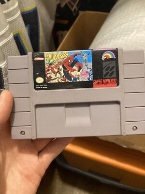 Spider-Man and The X-Men in Arcade's Revenge (SNES, 1992) - TESTED, CART ONLY