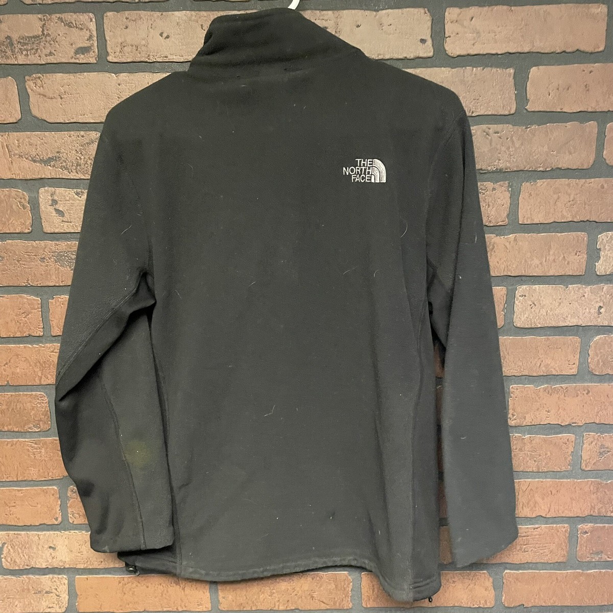 The North Face Full Zip Mens Fleece Black Jacket Size Small The North Face Full Zip Mens Fleece Black Jacket Size Small