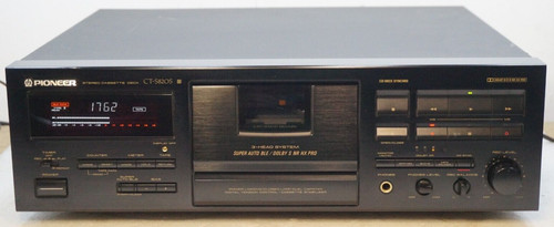 Pioneer CT-S 820S Kassettendeck schwarz - gewartet ,neue Riemen und Idler