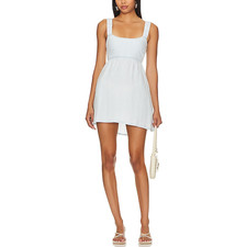 Show Me Your Mumu 'Tana Babydoll' White Open Back Dress Size S