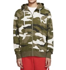 Nike Sportswear Club Fleece Camo Zip Hoodie Men's Size Small Mens sz S Hoody