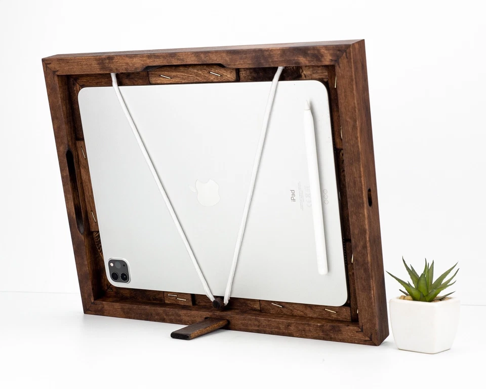 iPad Rahmen,Holz Tablet Ständer,Anzeige Rahmen, Halterung für iPad Pro,iPad Mini - Bild 2 von 4
