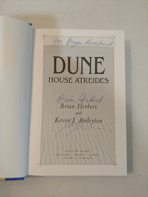 Dune: House Atreides by Brian Herbert, Kevin Anderson ~ Autographed
