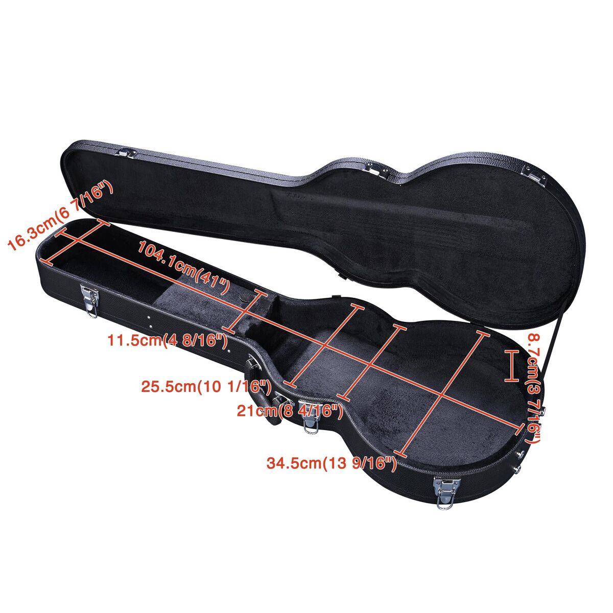 Electric Guitar Hard Case for LP Les Paul Type Wooden Hard Electric Guitar Hard Case for LP Les Paul Type Wooden Hard