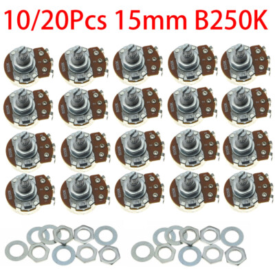 Potenziometro 50k Doppio Albero Lineare Da 6 Mm Corto R16148 1b 1 B50k