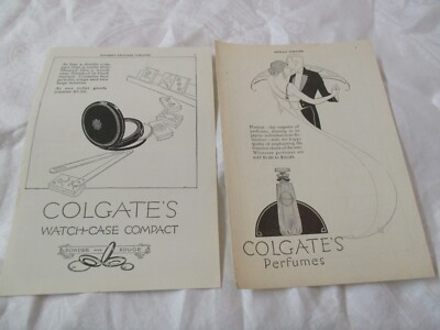 Colgate Watch Antique 1920's Advertisement Colgate's Perfumes Watch Case Compact | eBay
