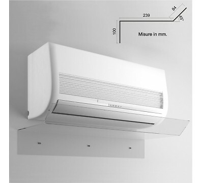 E-514 DEF-C Deflettore per condizionatore in plexiglass trasparente - CM(LxPxH):