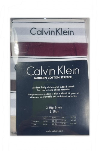 Nuevo con etiquetas Calvin Klein. Paquete de 3 para hombre. Calzoncillos modernos de algodón para cadera. Multi. Precio de venta sugerido por el fabricante $47.50 - Imagen 3 de 12