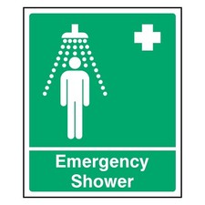 Emergency Shower Sign or Sticker | FAID0008
