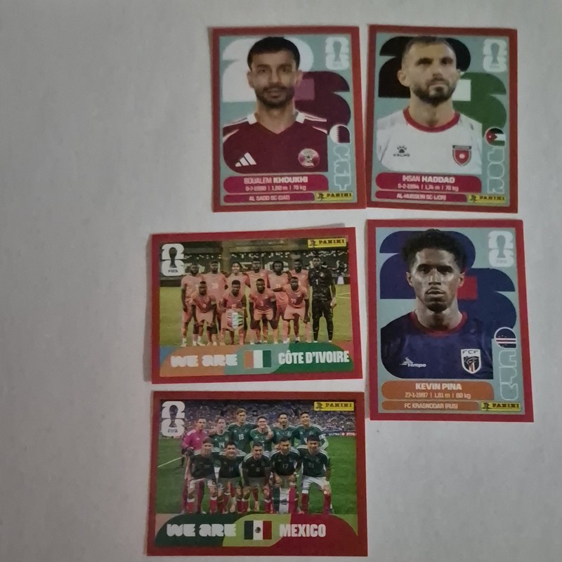 Panini FIFA World Cup Qatar 2026 Sticker Lot 5 Mexico/Côte d'Ivoire