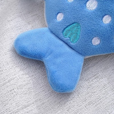 Cartoon Children's Shark Wallet Zipper Bag Data Cable Bag Children's Pendant
