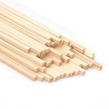 Square Wooden Dowels Wooden Sticks for Crafts 3/16"x 15", 50 PCS Square Wood ...