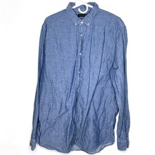 Banana Republic Shirt Blue XL Tall Men's Slim Fit Button Down Cotton Casual