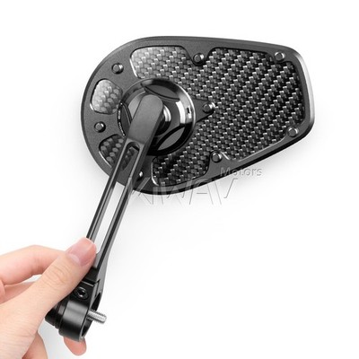 Carbon fiber bar end mirror MambaX x 1PCE fits Moto Guzzi threaded stock bar