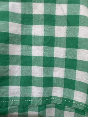 J.Crew Women’s Size M Green & White Gingham Check Cotton Button Down Shirt - Picture 3 of 4