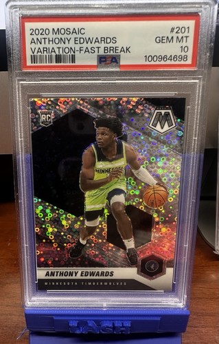 2020 Mosaic Anthony Edwards Variation Fast Break Rookie PSA 10