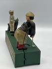 MTB-Cast Iron Golfers Birdie Putt Coin Piggy Bank Golf Mechanical Moving Vintage — photo 10