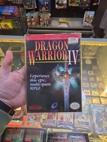 Dragon Warrior IV 4 (Nintendo Entertainment System NES) Complete CIB Manual Map