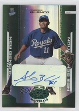 2004 Leaf Certified Materials Emerald Mirror 3/5 Andres Blanco #288 Auto 1h1