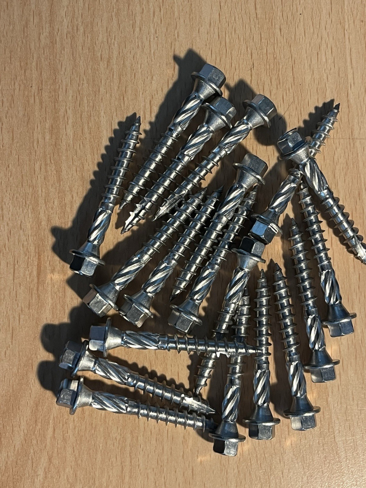 Timco Timber Frame Landscaping Screws Hex A4 Stainless Steel 19pcs 6.7x50