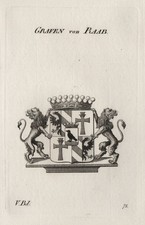 1830 Raab Wappen coat of arms Kupferstich engraving Heraldik heraldry