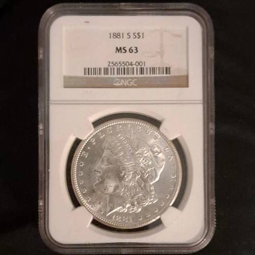 1881 Morgan Silver Dollar San Francisco NGC MS 63 2565504-001 $1