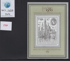 WC1_24628.ENGLAND. 1980 LONDON STAMP EXHIBIT souv. sheet. 3rd. ss. MNH