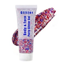 Body Glitter Red White and Blue, 4th of July Outfits for Blue 1