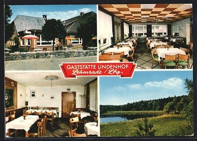 Lehmrade b. Mölln, Gaststätte Lindenhof, Bes. Siegfried Lübcke, Ansichtskarte 