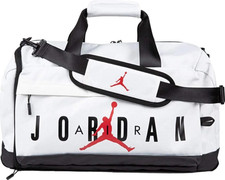 Nike Jordan Velocity Duffle Bag White Black Red Jumpman Logo