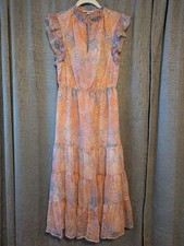 BB Dakota by Steve Madden Women's Dreaming of Waves Sleeveless Midi Dress Size M