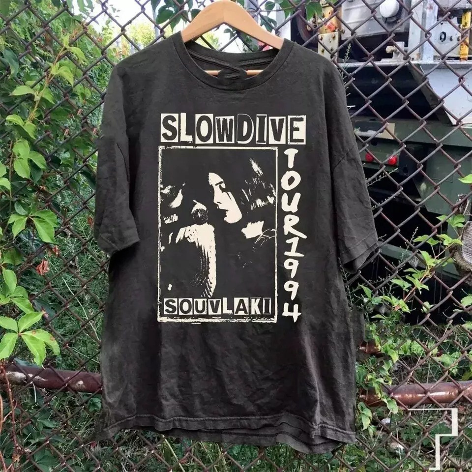 slowdive Tシャツ　L　souvlaki 黒 Slowdive Souvlaki Tshirt, Slowdive Vintage 90s Shirt