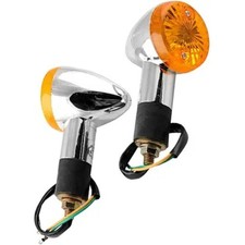 2 Pack Motorcycle Front Rear turn Signal Blinker Indicator Light Replacement Amb