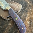 970 Blade Works Hand Made Hand Forged Steel Fixed Blade With Sheath — photo 2