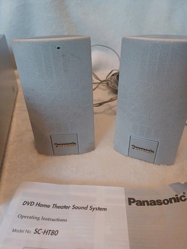 Panasonic SC HT80 DVD Home Theater impianto audio altoparlanti telecomando testato manuale - Foto 8 di 13