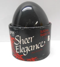 Vintage Leggs EGG Sheer Elegance Color: Suntan Sheer Pantyhose Size B New In Egg