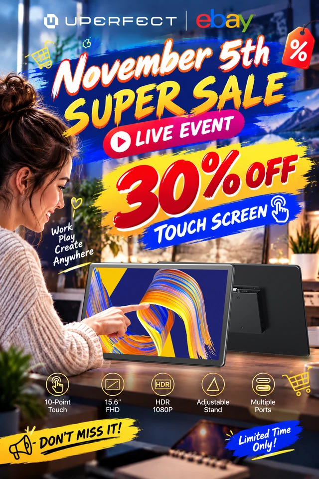 🛒 UPERFECT Live: Come and get Touch Portable Monitors This Time!