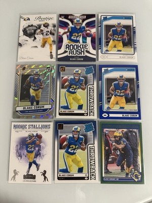 Blake Corum Los Angeles Rams Rookie Cards 9 Card Lot